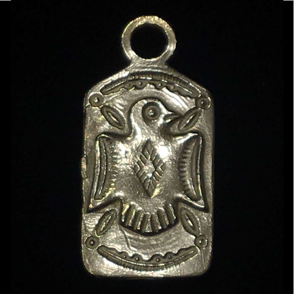 Navajo Thunderbird Pendant 925 Sterling Silver